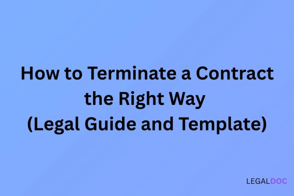 How to Terminate a Contract the Right Way
